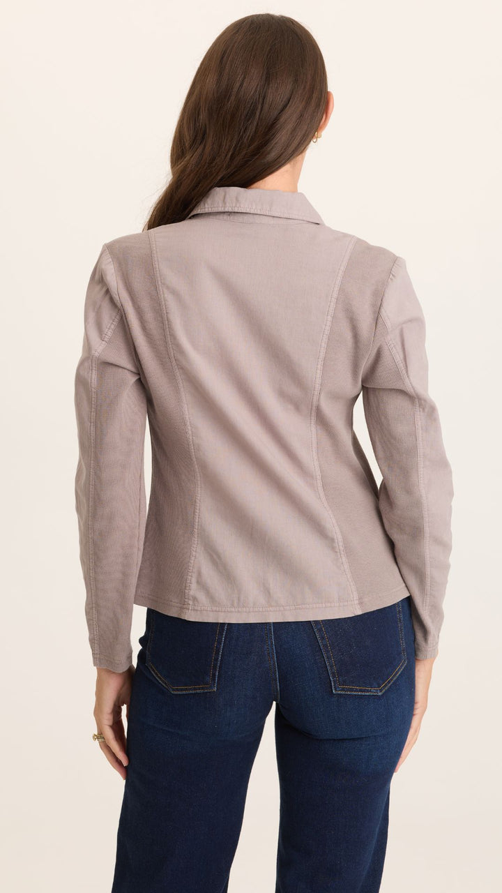 Poppy Seed Brax Linen One Button Blazer