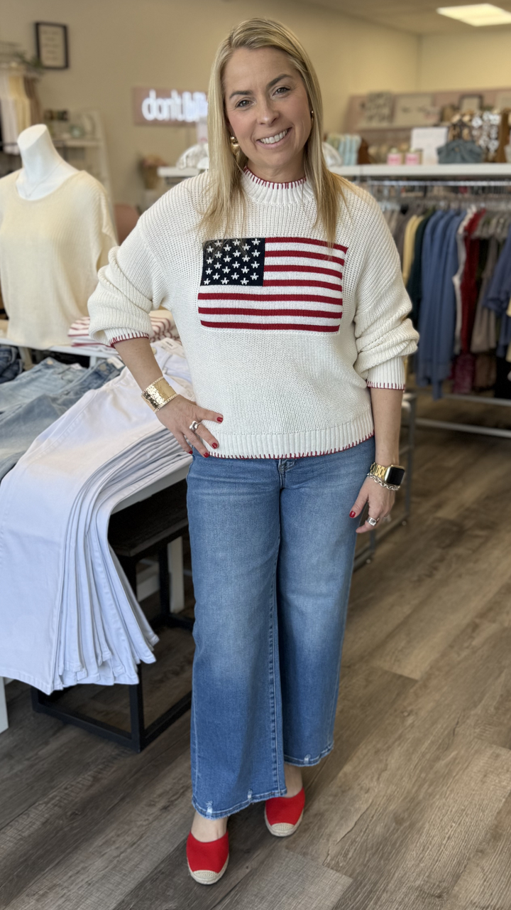 Americana Stitch Sweater