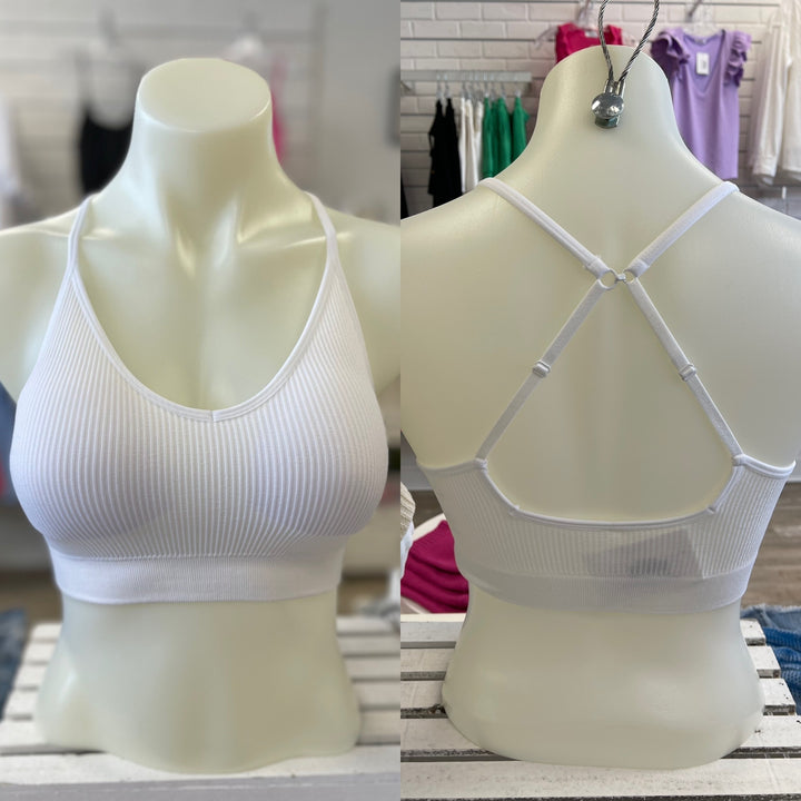 White Keep In Control Padded Brami