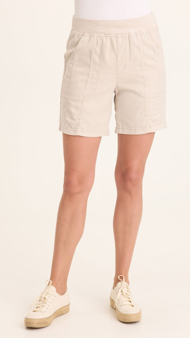 Clay Pot Pigment Louisa Twill Pull On Shorts