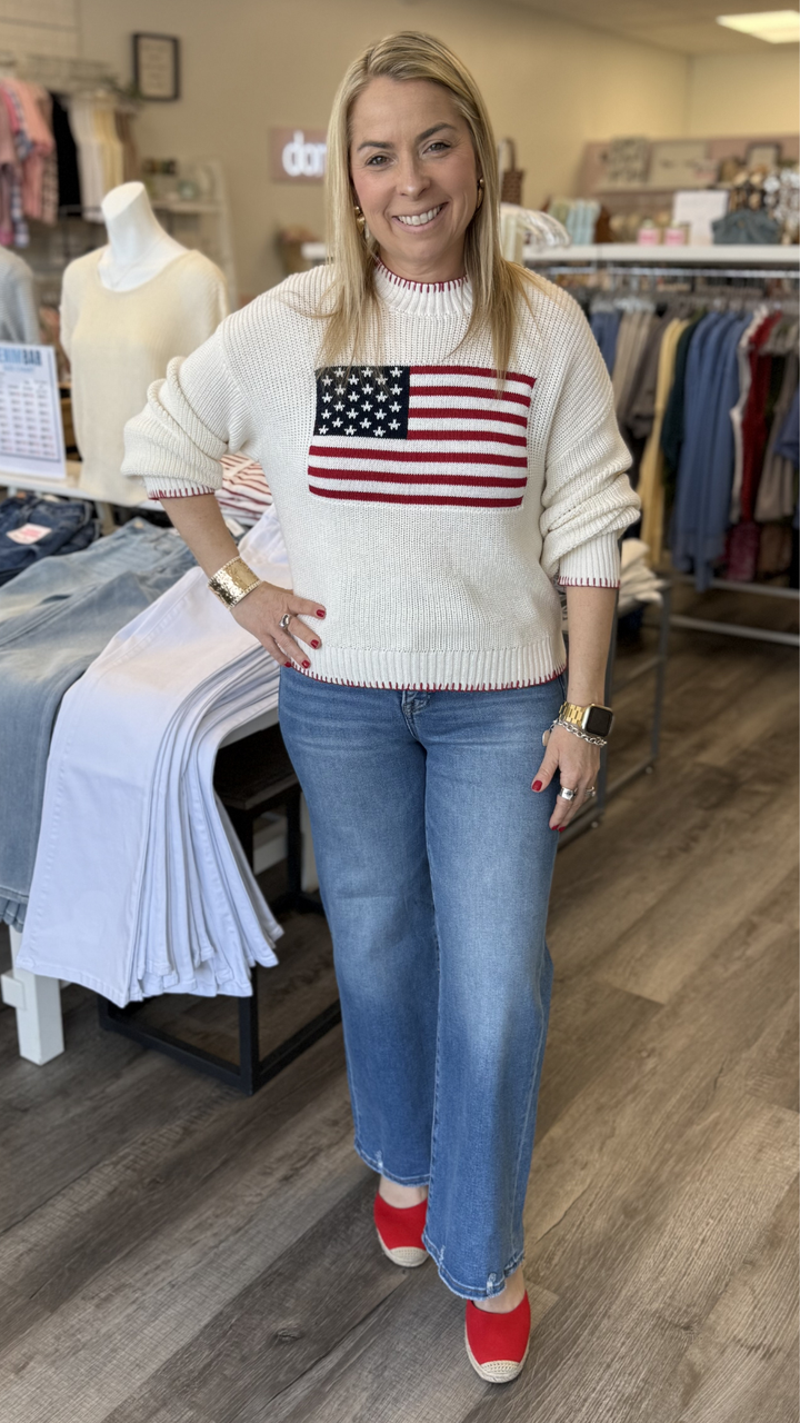 Americana Stitch Sweater