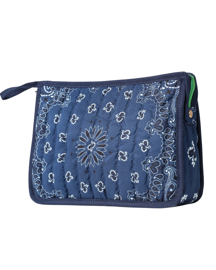 Beau Navy Bandana Pouch