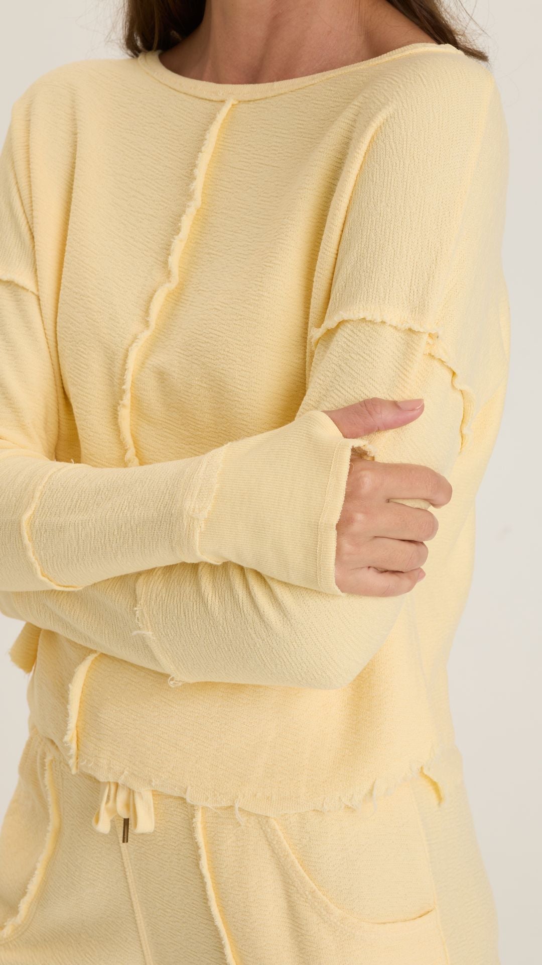 Lunaria Annika Long Sleeve Boat Neck Top