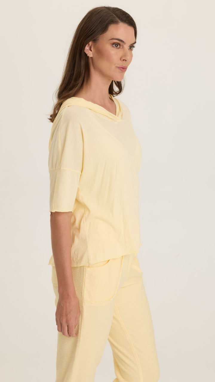 Lunaria Coen Jersey Short Sleeve Hooded Tee