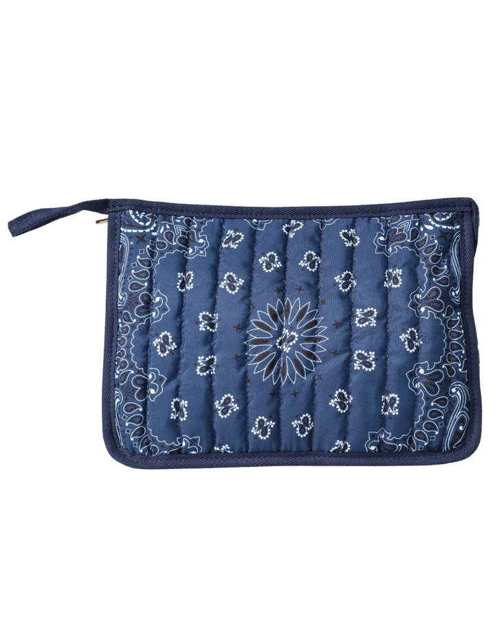 Beau Navy Bandana Pouch
