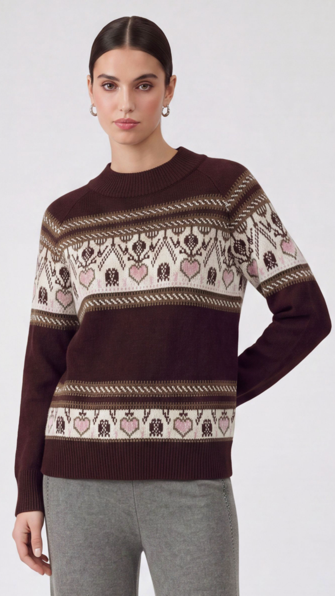 Fair Isle Heart Sweater
