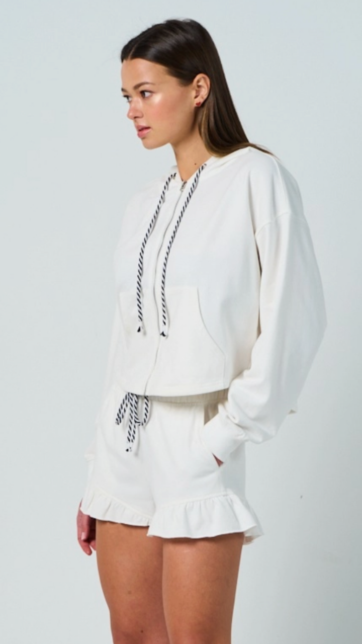 Hooded Zipper Sweatshirt