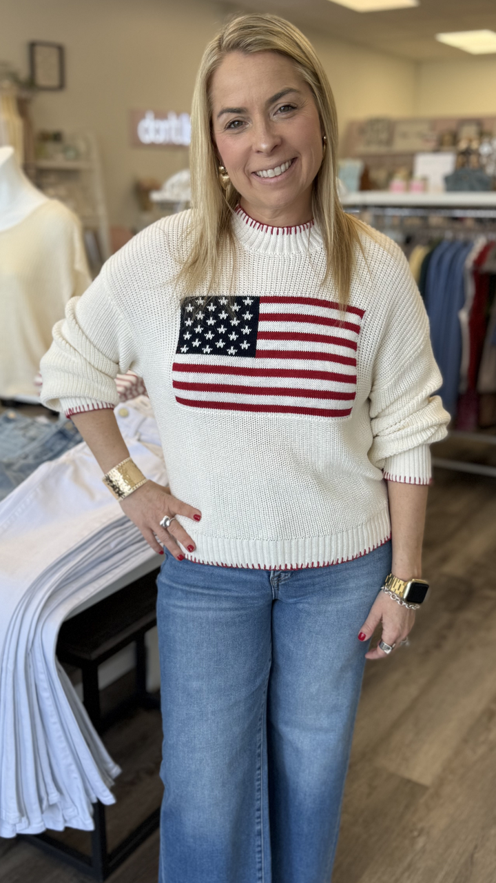Americana Stitch Sweater
