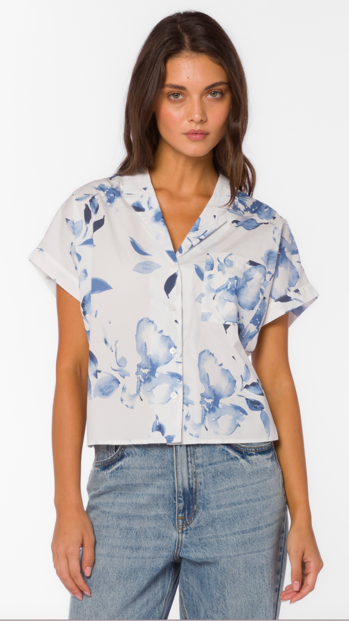 Washed Waterflower Top