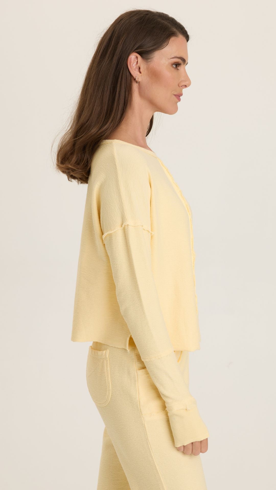 Lunaria Annika Long Sleeve Boat Neck Top