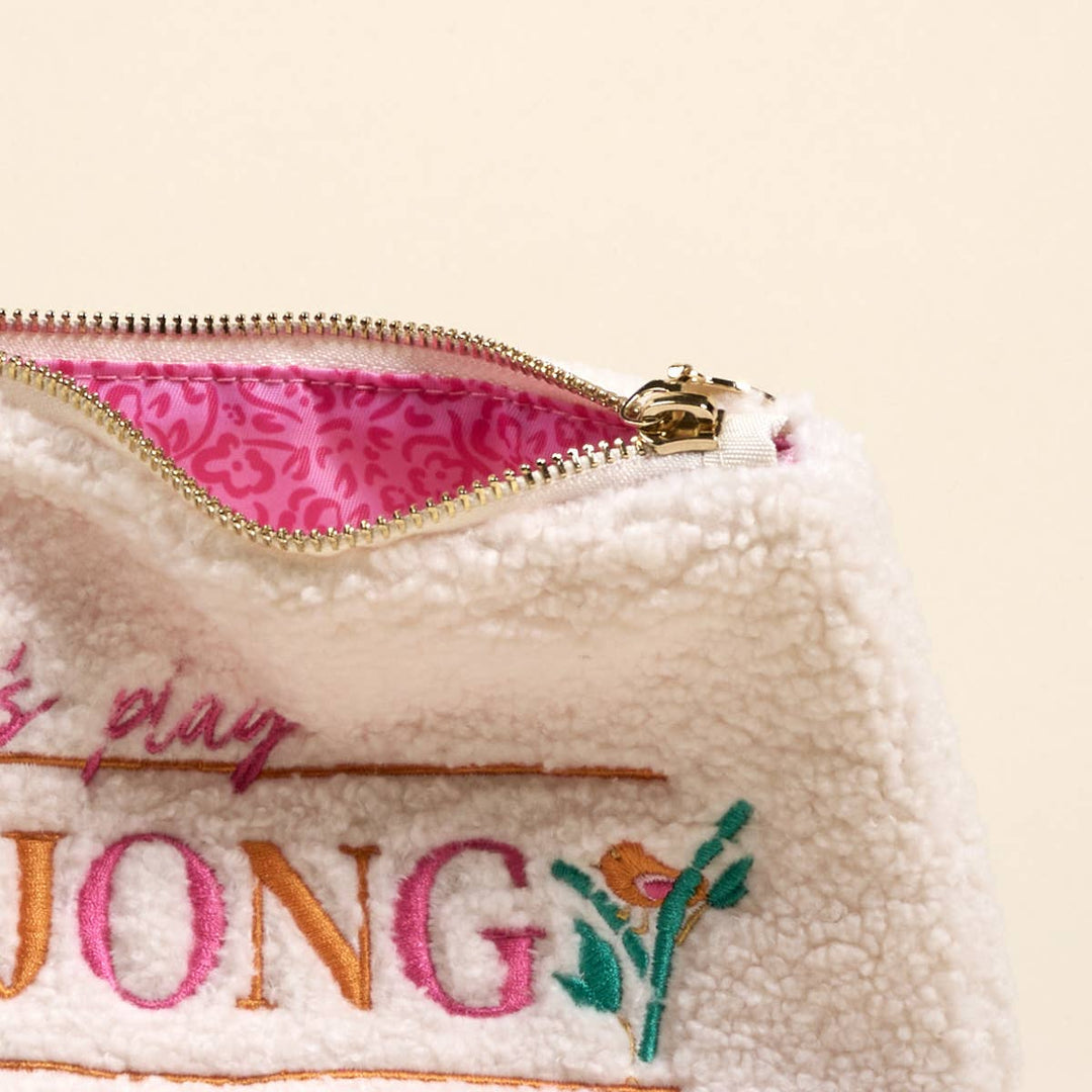 Mahjong Teddy Pouch