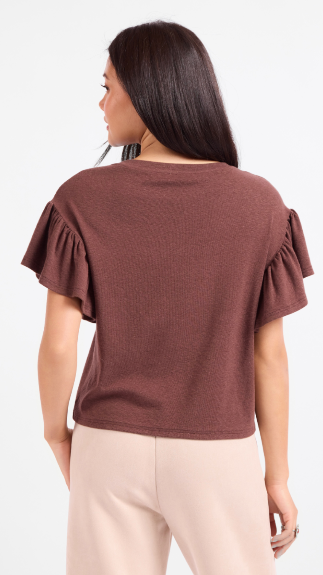 Delphine Ruffle Sleeve Top