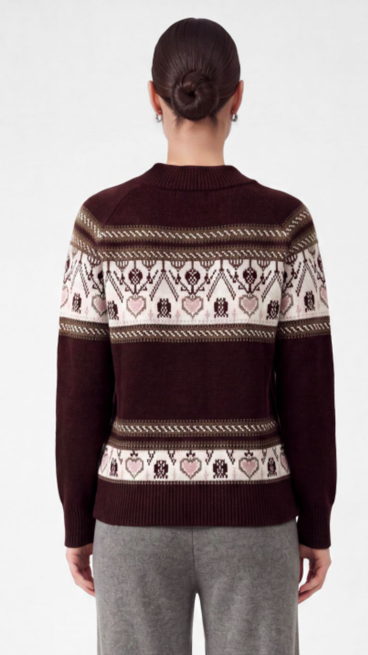 Fair Isle Heart Sweater