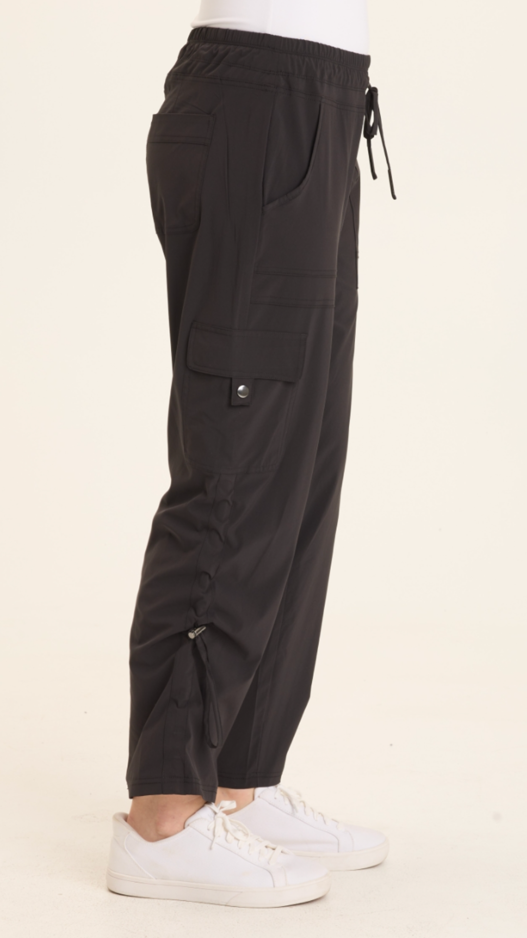 Black Bader Active Cargo Pants