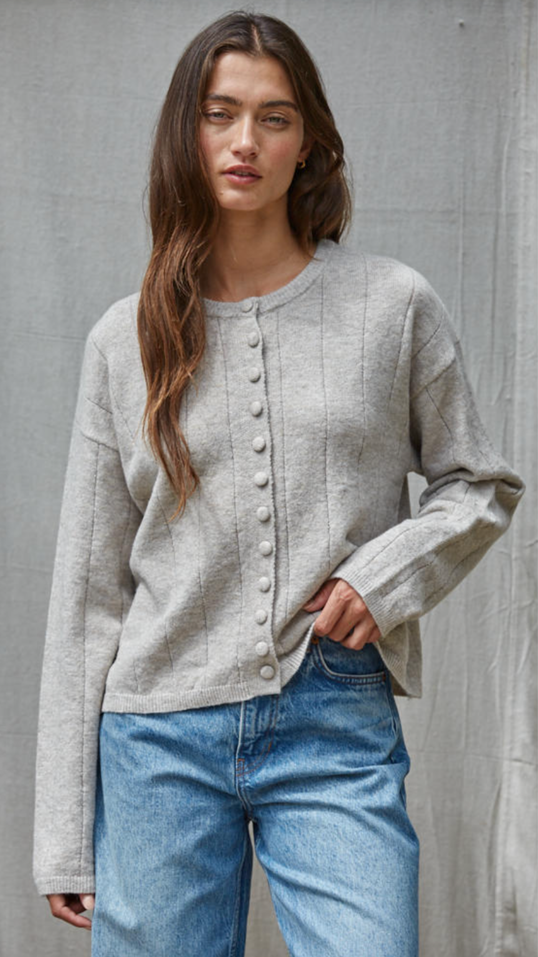 Buttondown Cardigan Top