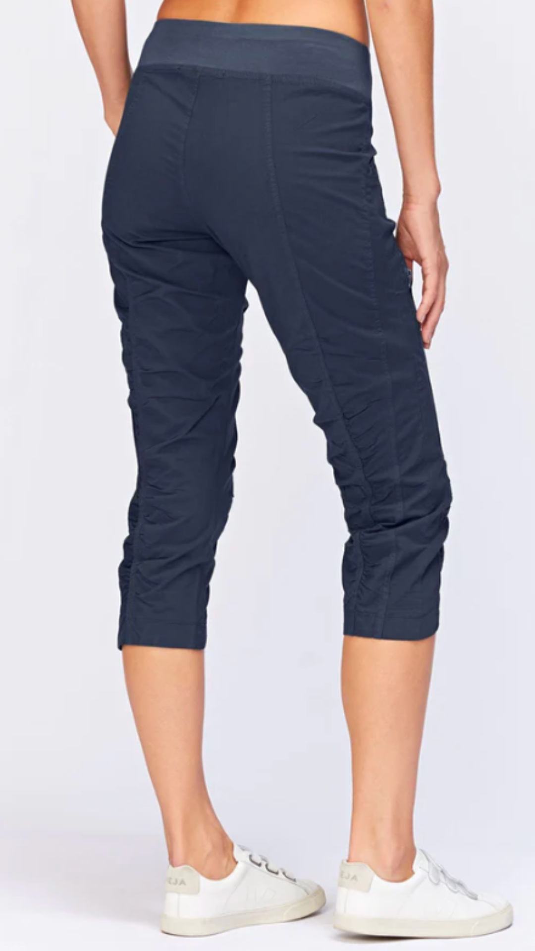 Navy Iris Crop Pants