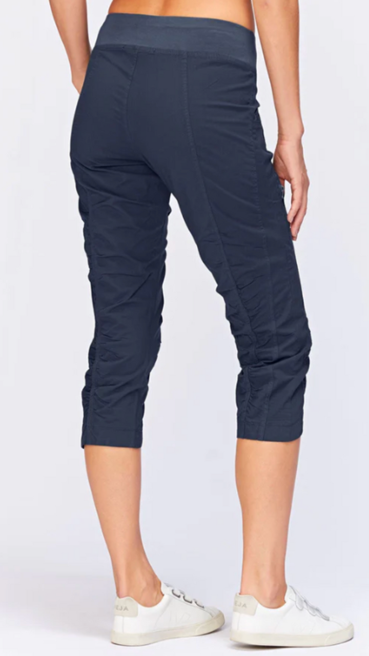 Navy Iris Crop Pants