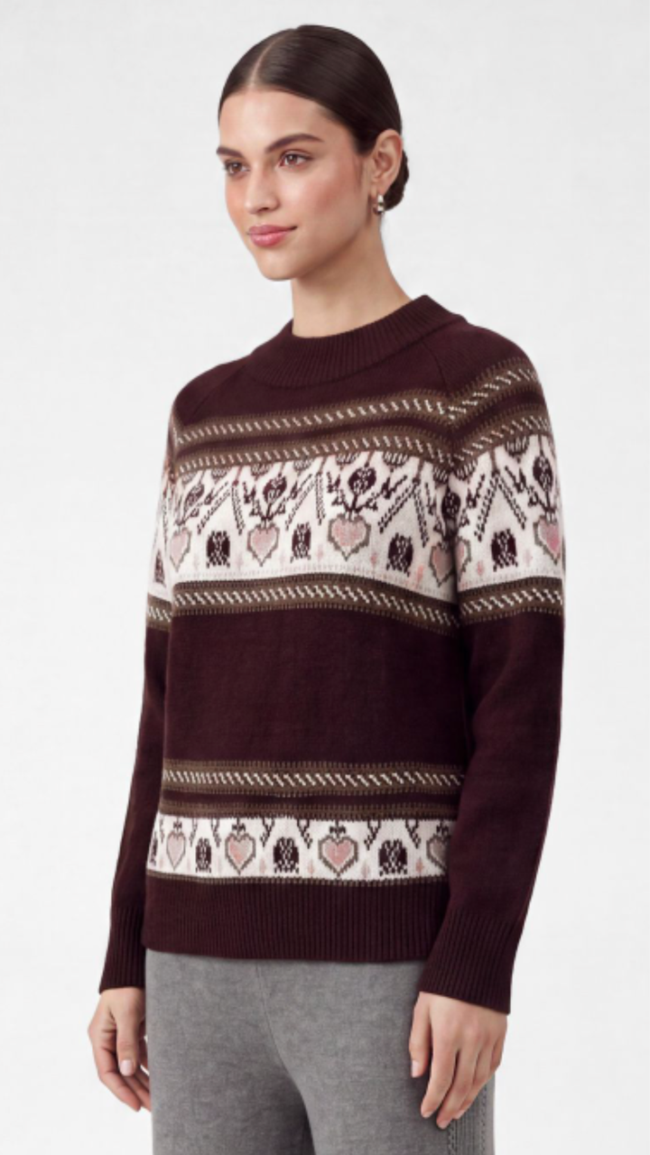 Fair Isle Heart Sweater