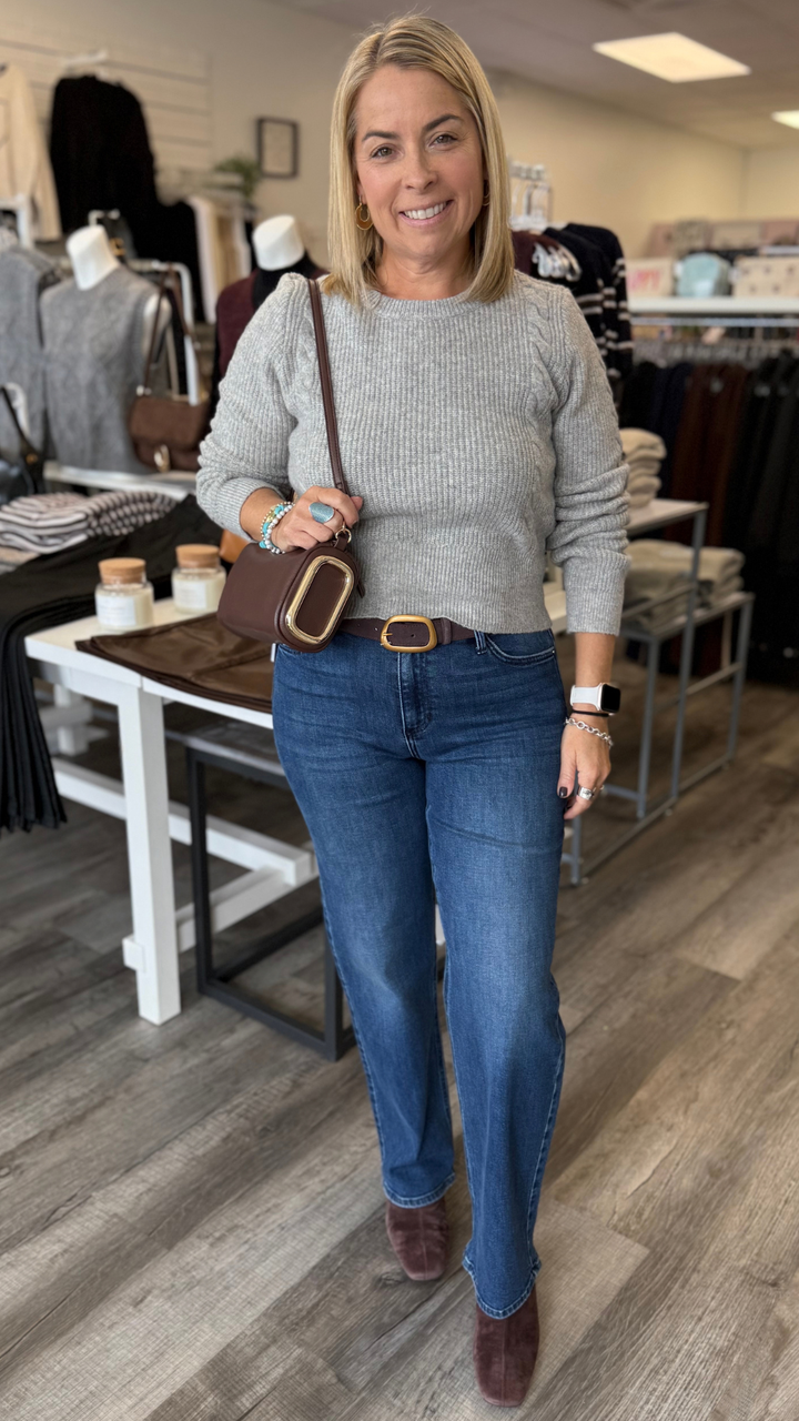 Cable Knit Long Sleeve Sweater