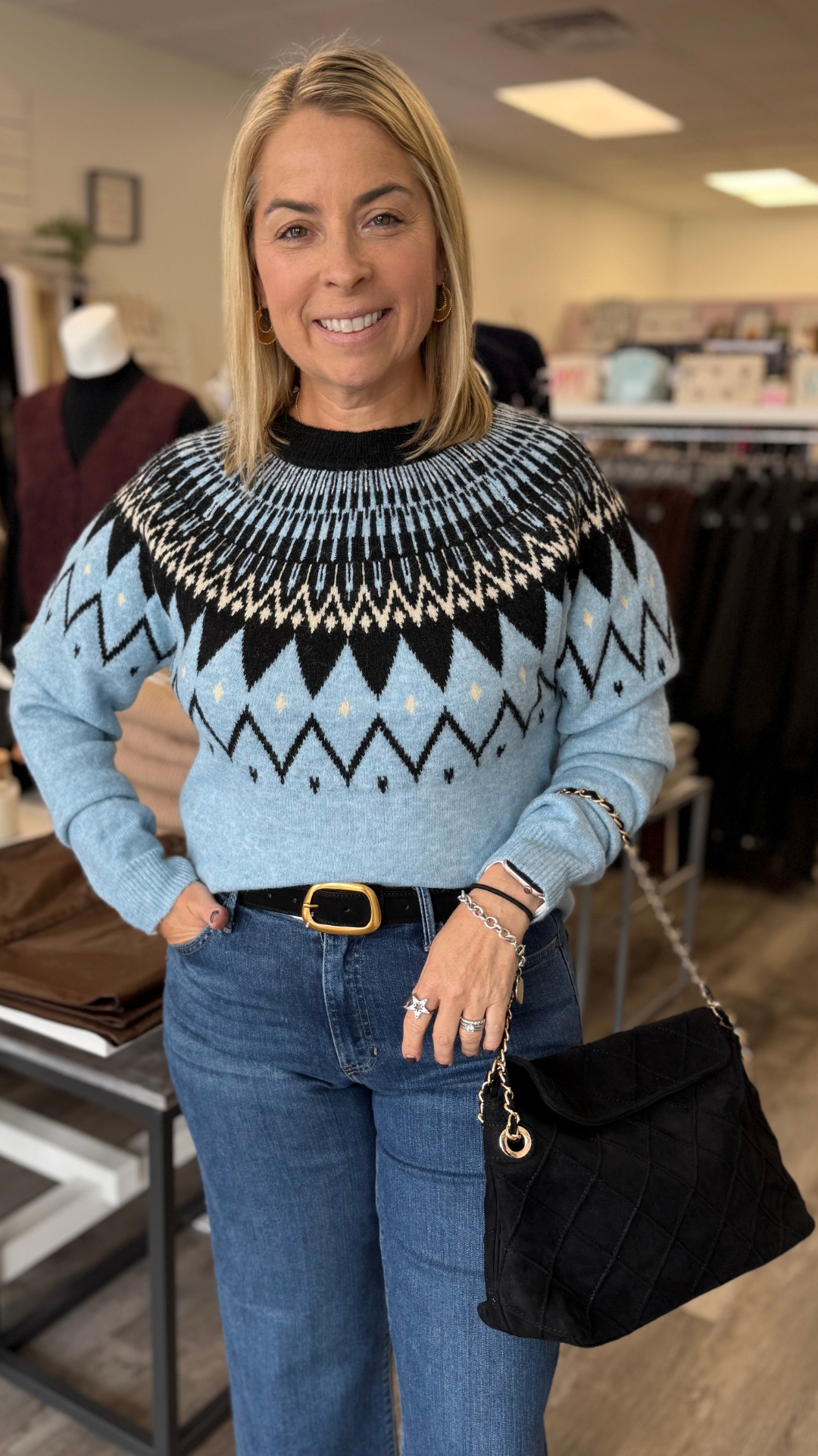Blue Mist Nordic Sweater