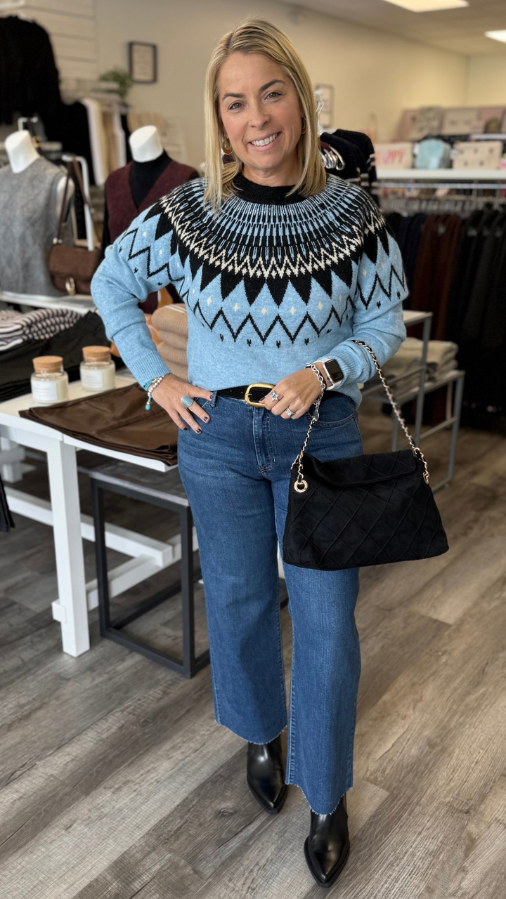 Blue Mist Nordic Sweater