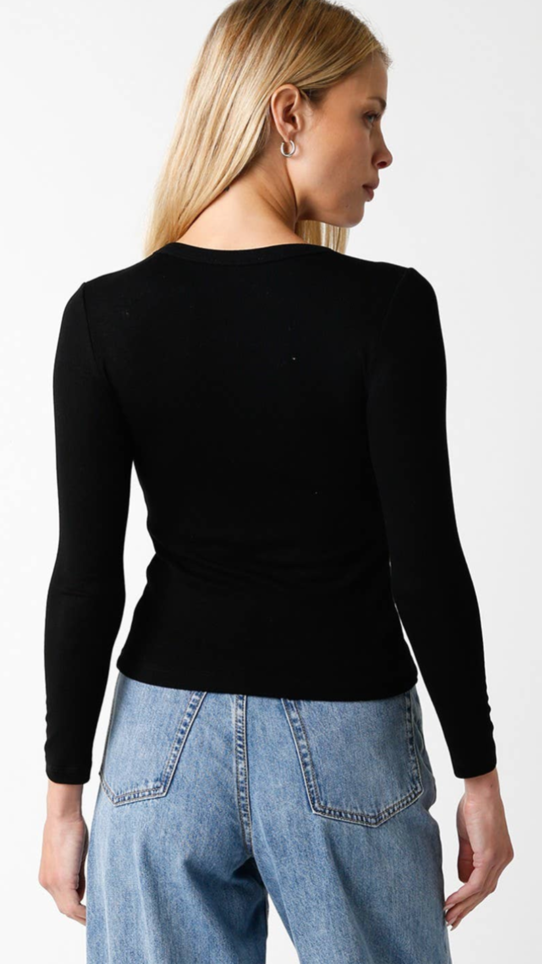 Black Long Sleeve Top