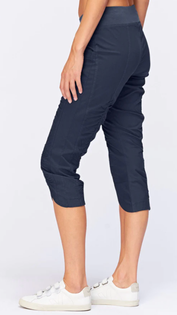 Navy Iris Crop Pants