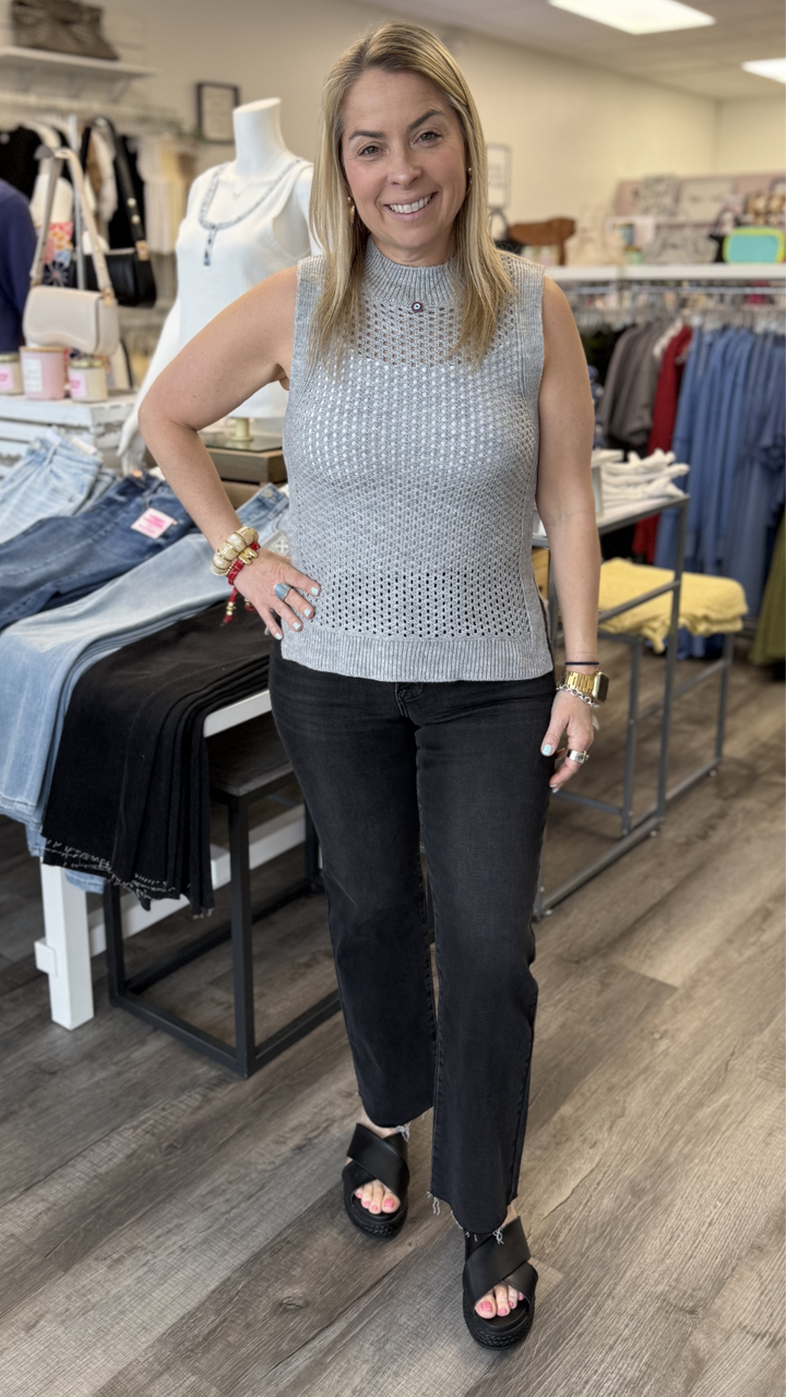 Light Gray Knit Sweater Tank