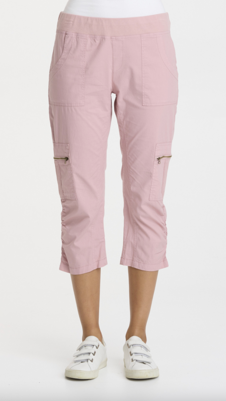 Lavender Suede Nadia Crop Pants