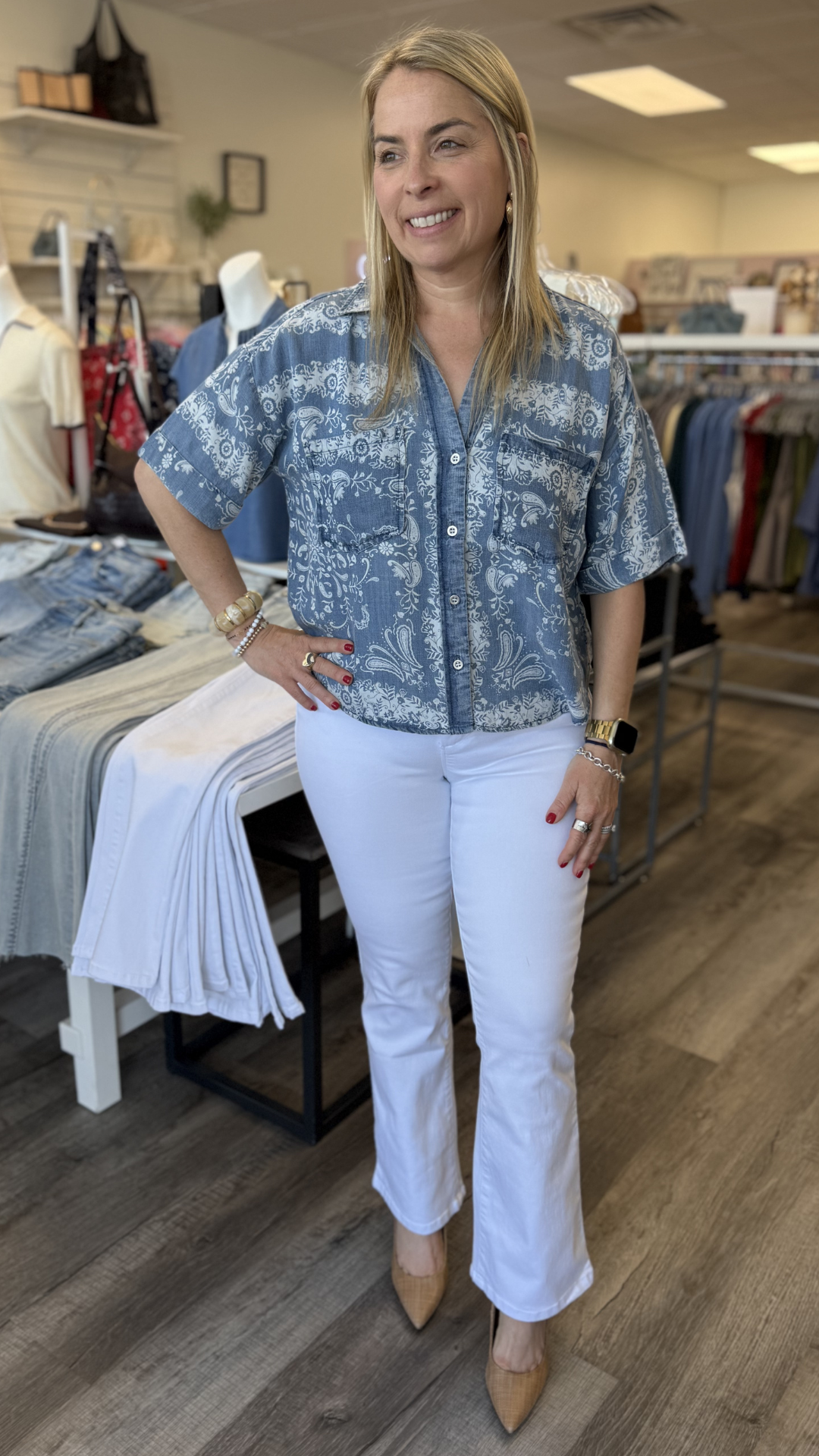 Bandana Camp Tencel Top