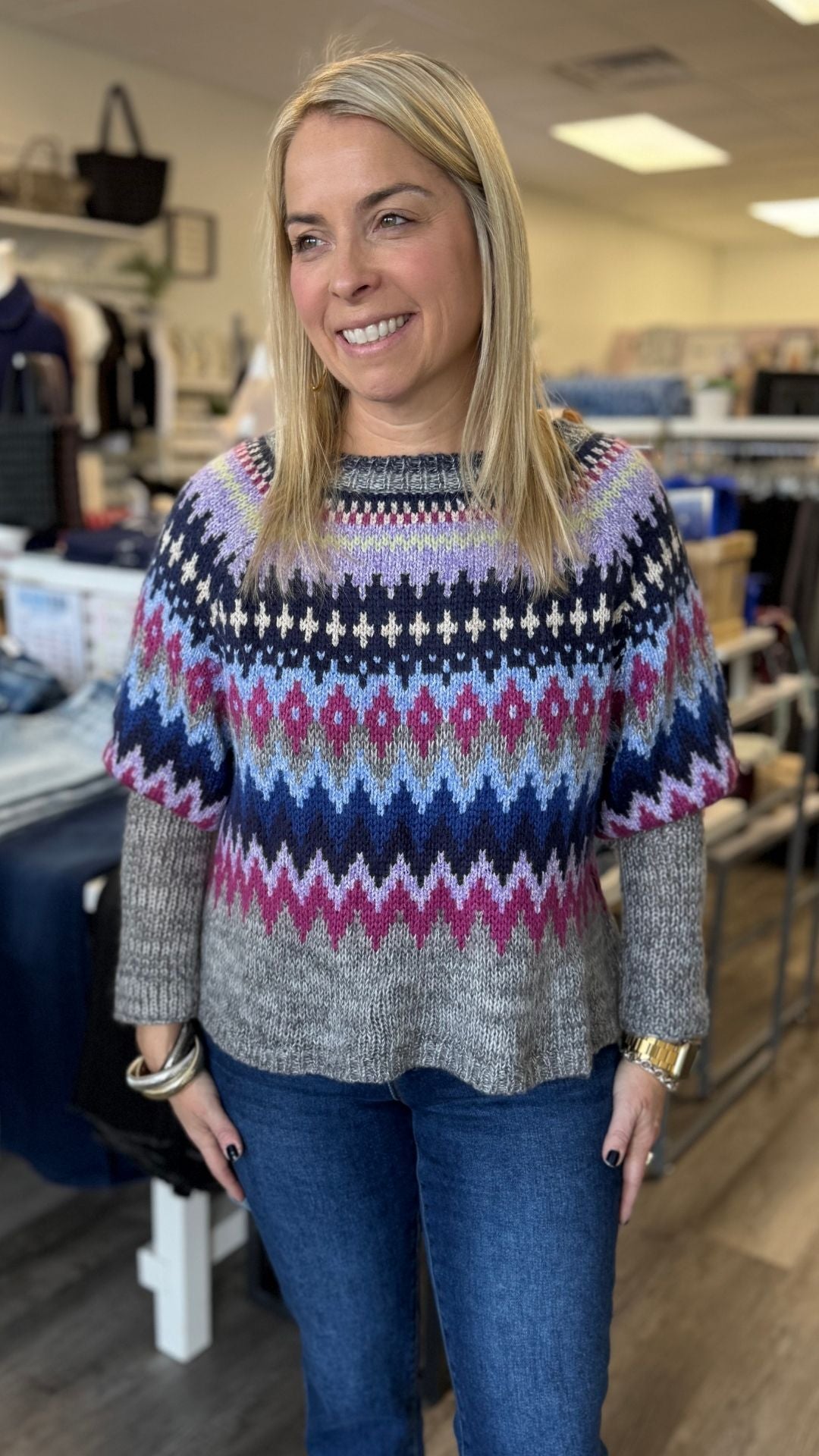 Fair Isle Crewneck Sweater