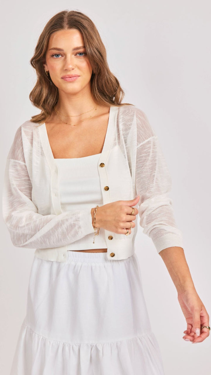 Evie Button Front Cardigan