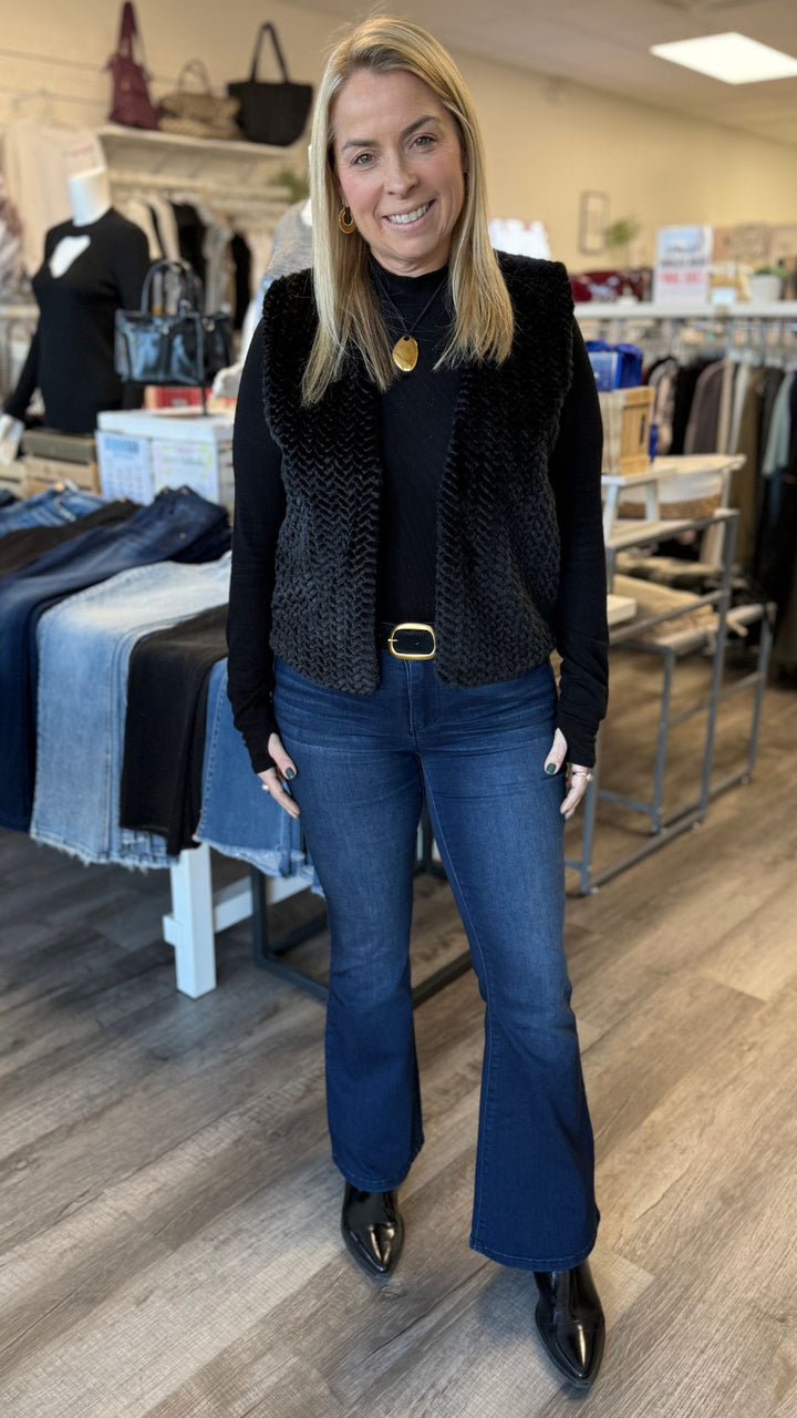 Mid Rise Dark Wash Better Butter Flare Jeans