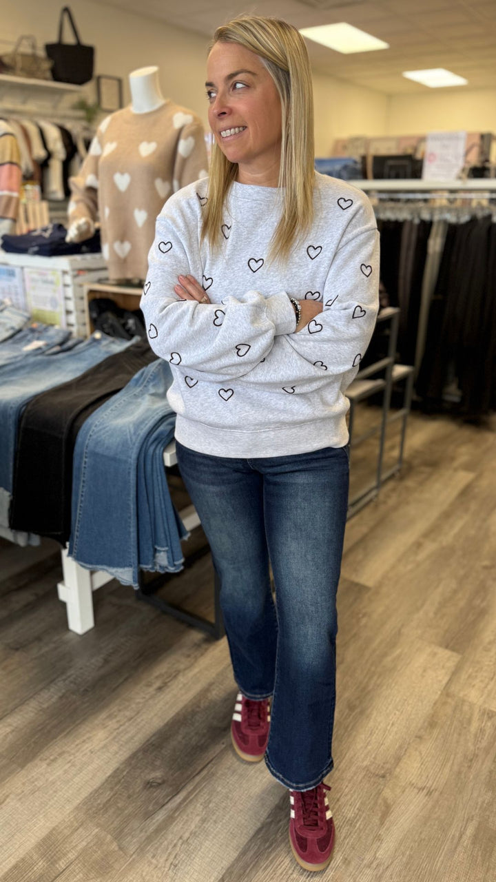 Tossed Hearts Sweatshirt