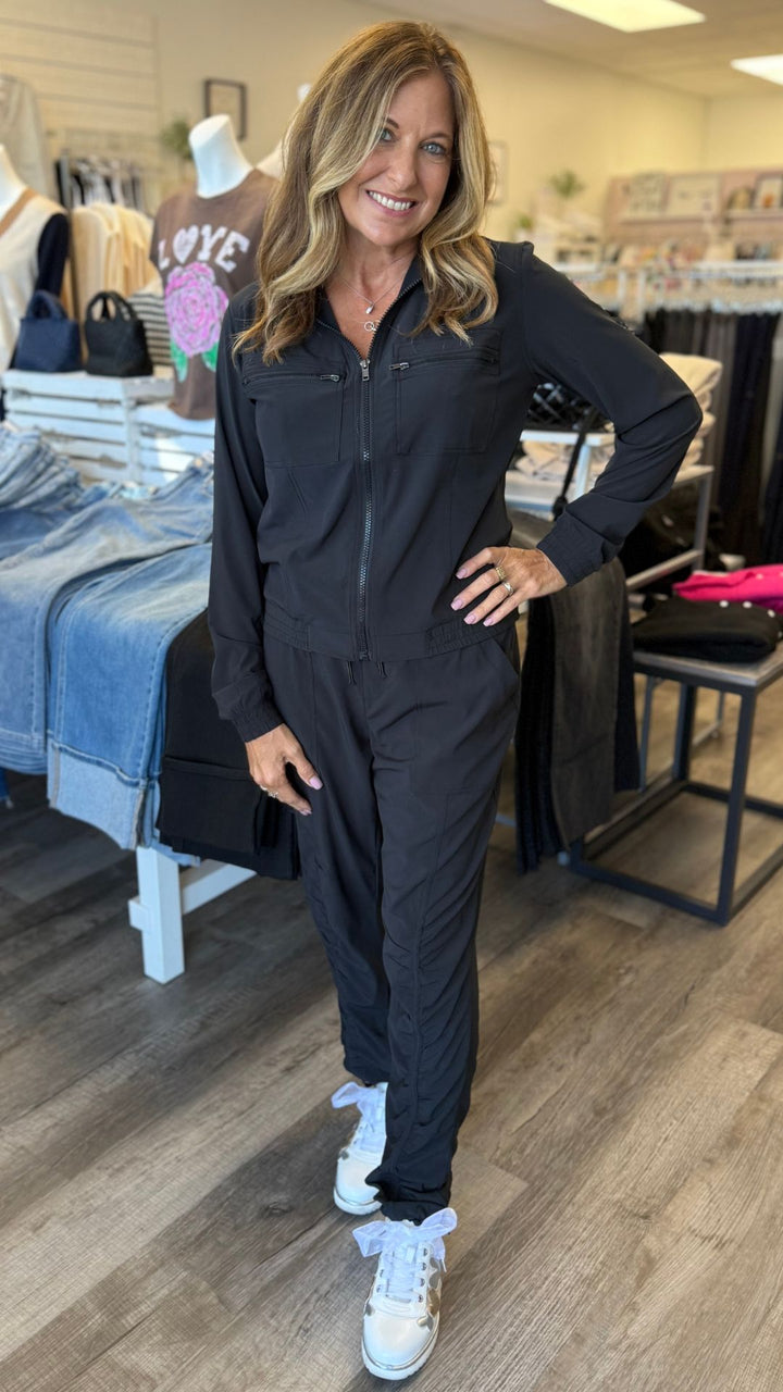 Black Active Quinn Bomber