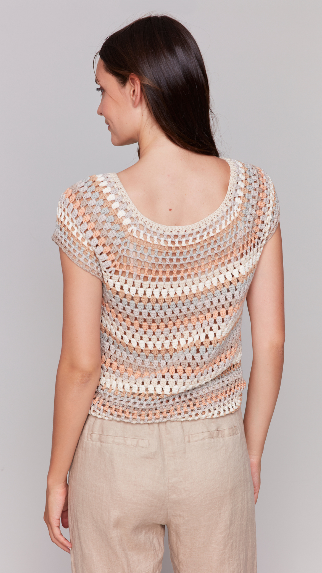 Raglan Cap Sleeve Crochet Top