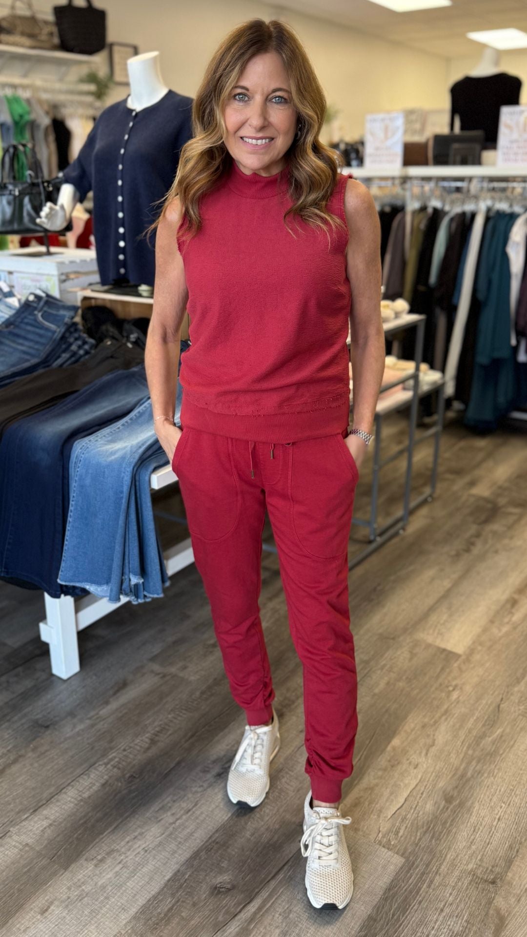 Corundum Yaegar Slim Leg Fleece Jogger Pants