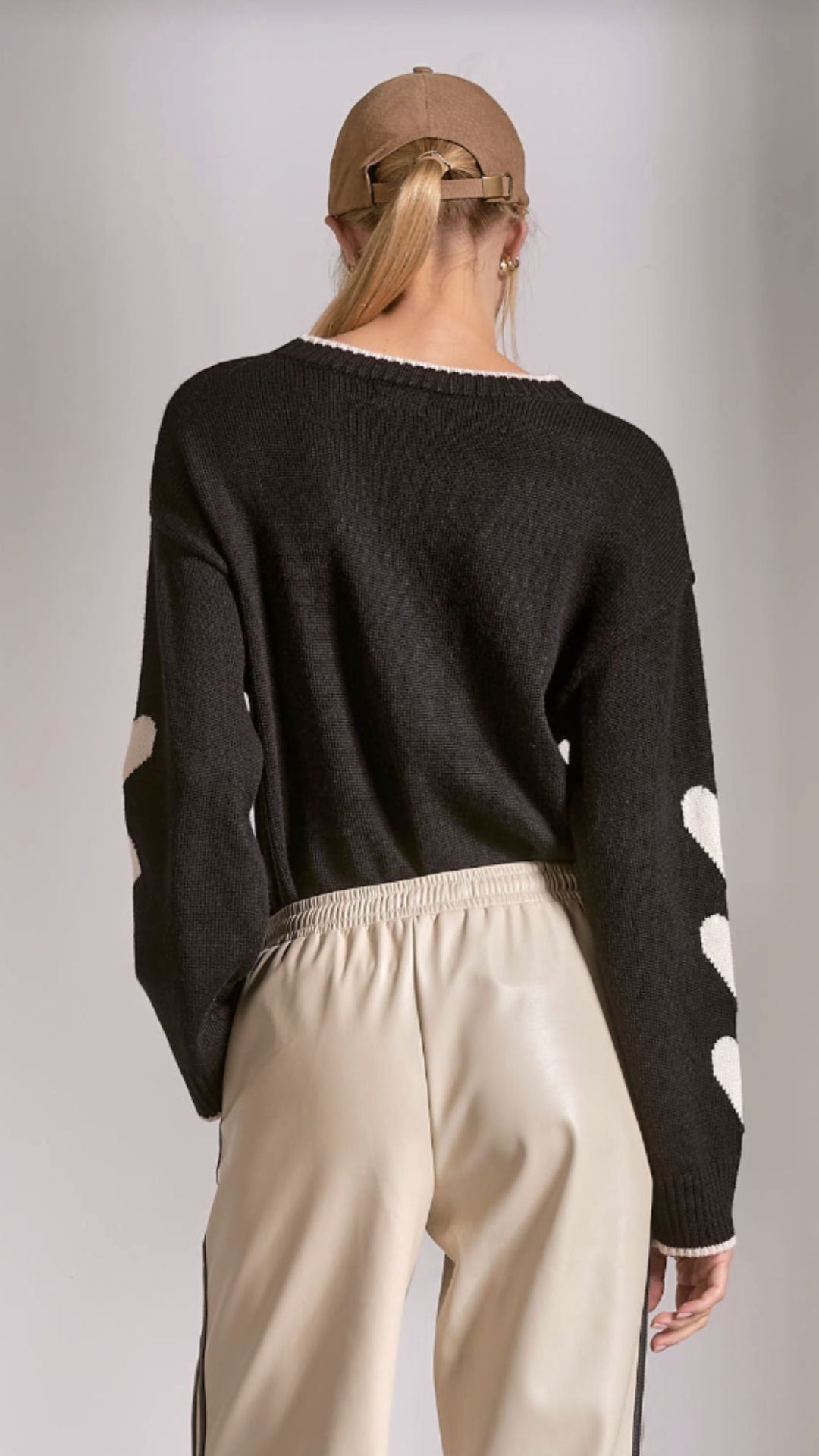 Black Hearts Sweater