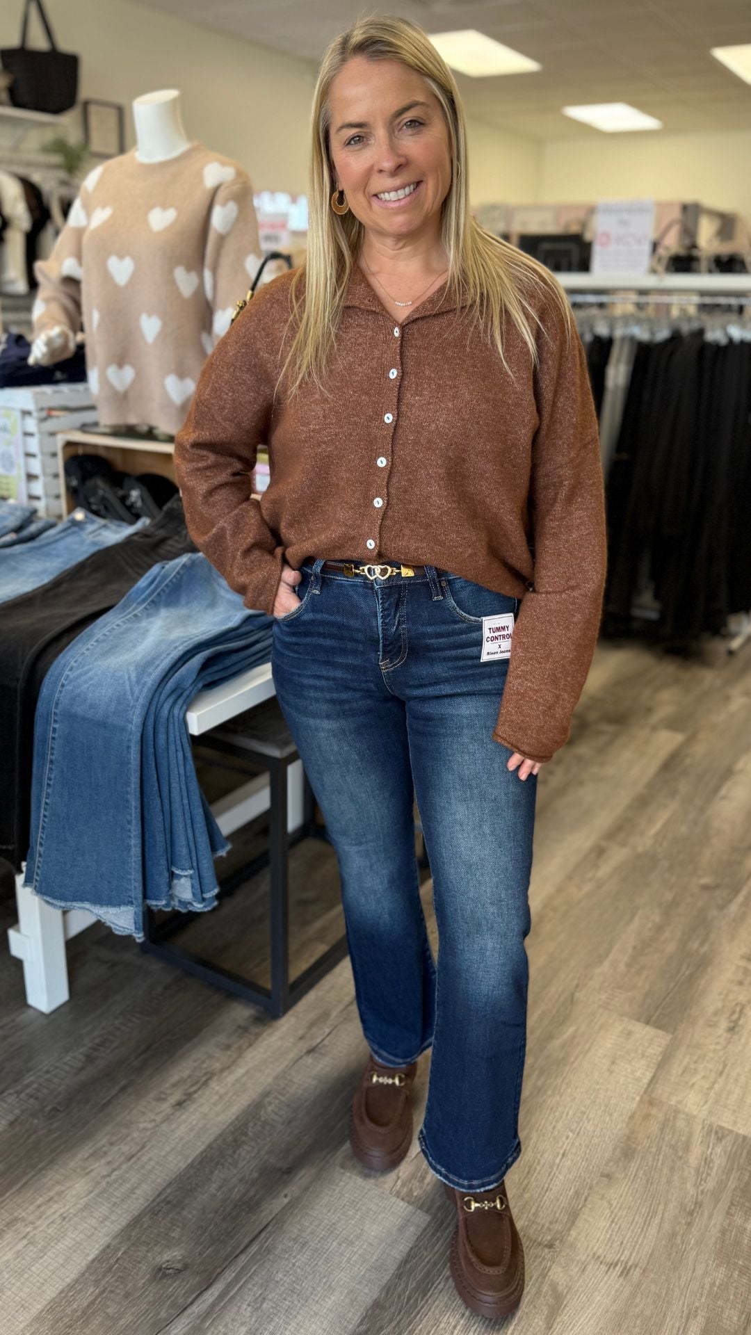 Brown Piper Sweater Cardigan