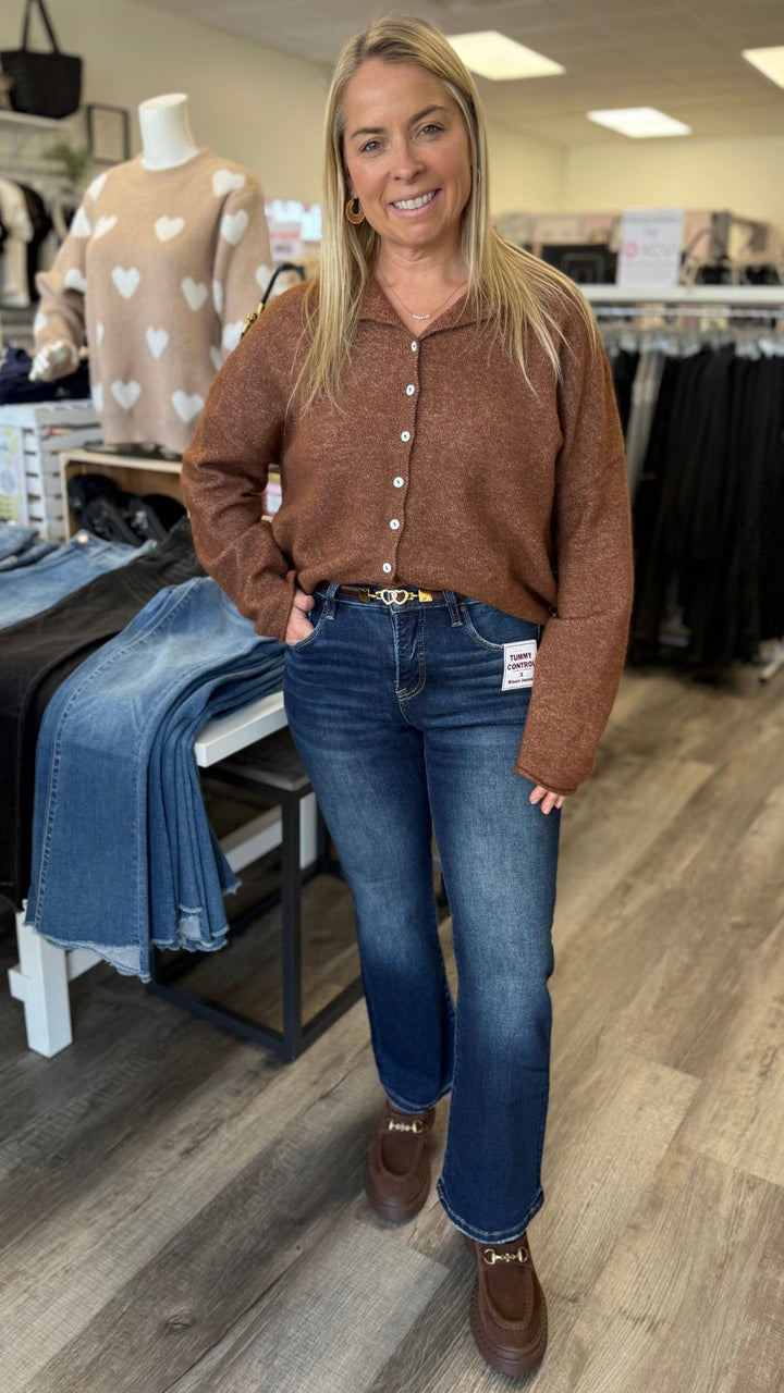 Brown Piper Sweater Cardigan