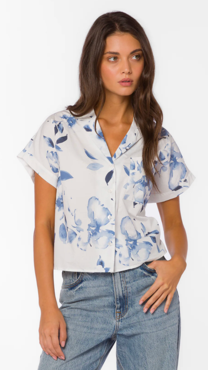 Washed Waterflower Top