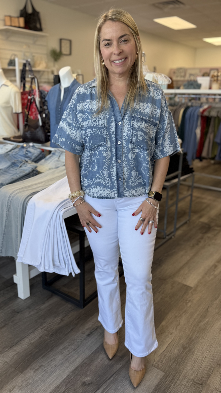 Bandana Camp Tencel Top