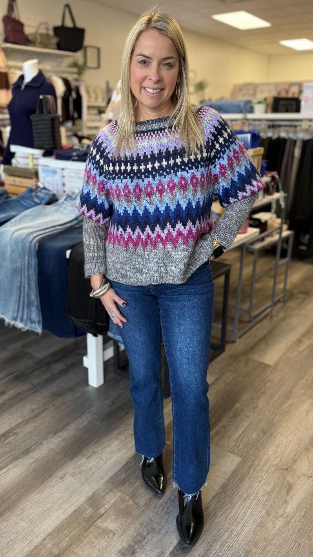 Fair Isle Crewneck Sweater