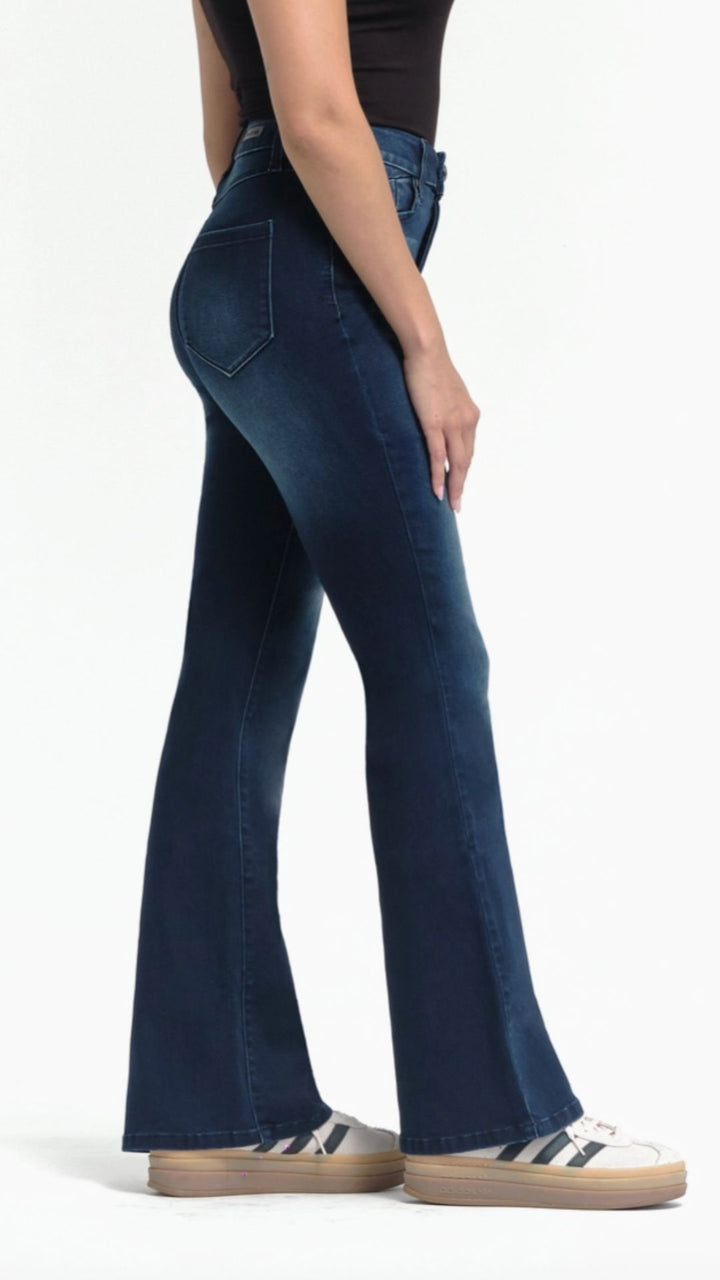 Mid Rise Dark Wash Better Butter Flare Jeans