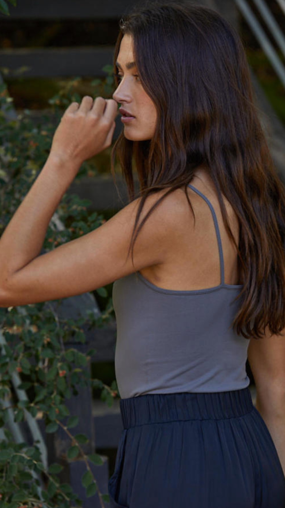 Slate Grey Essential Solid Cami