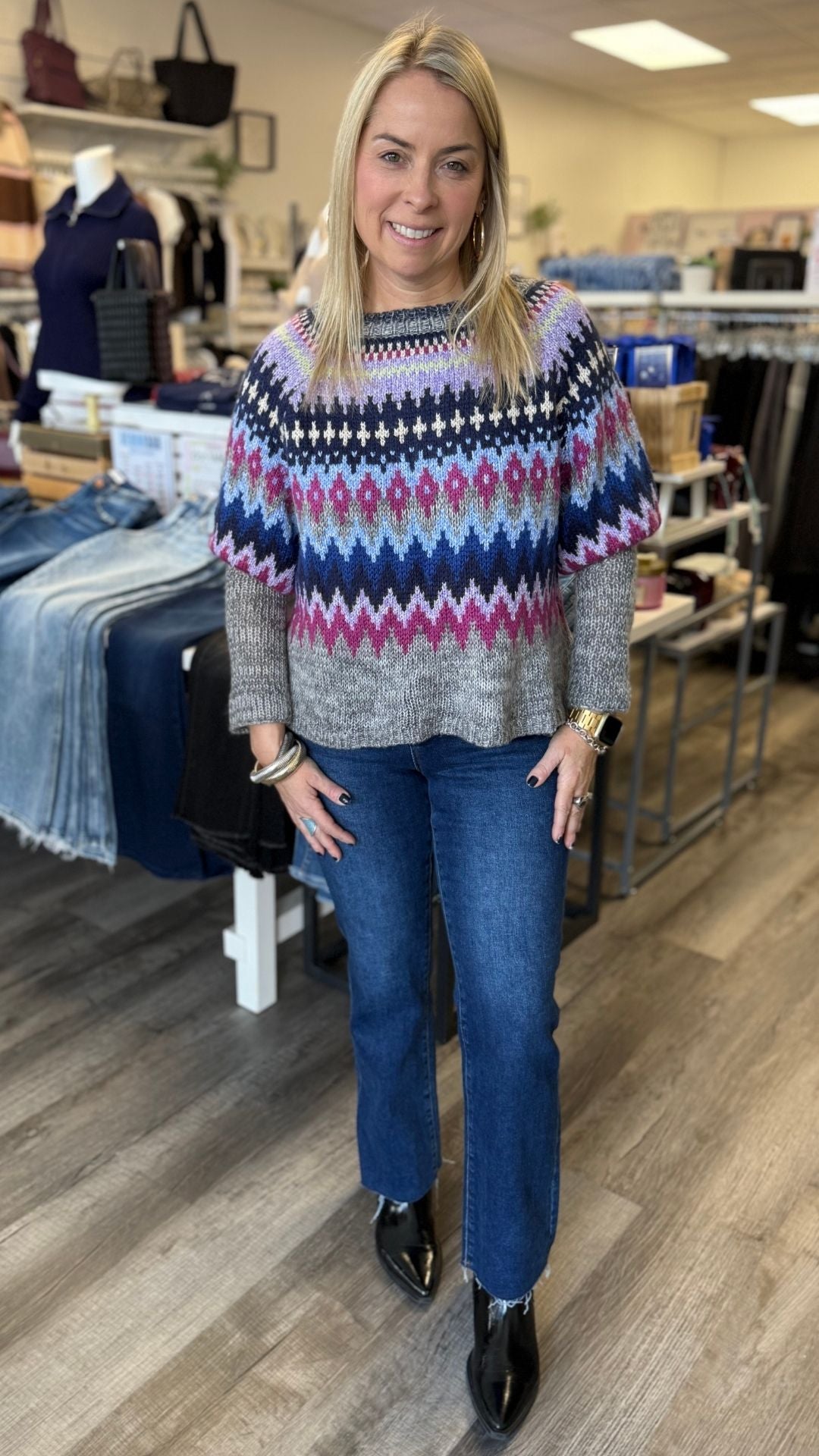 Fair Isle Crewneck Sweater