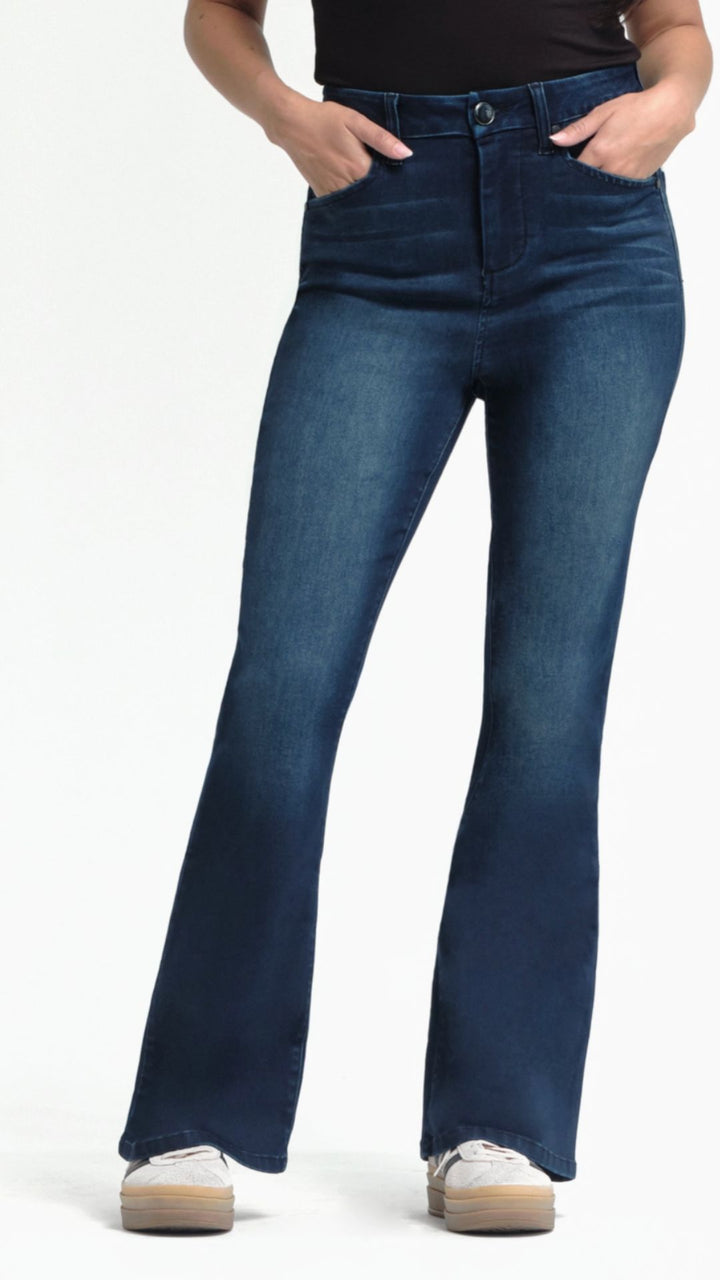 Mid Rise Dark Wash Better Butter Flare Jeans