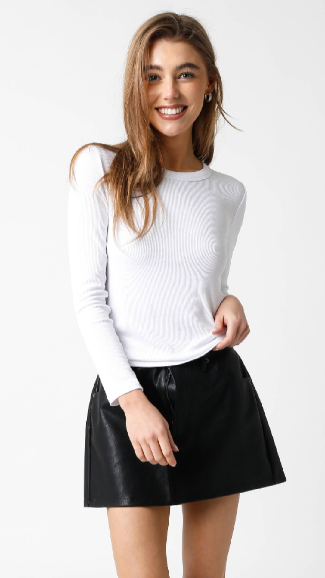 White Long Sleeve Top