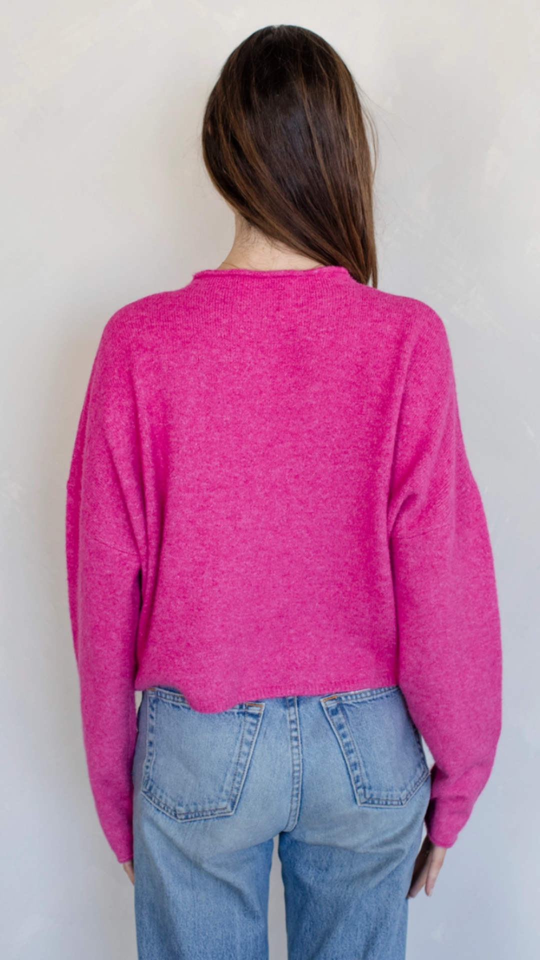 Fuchsia Main Character Sweater Cardigan