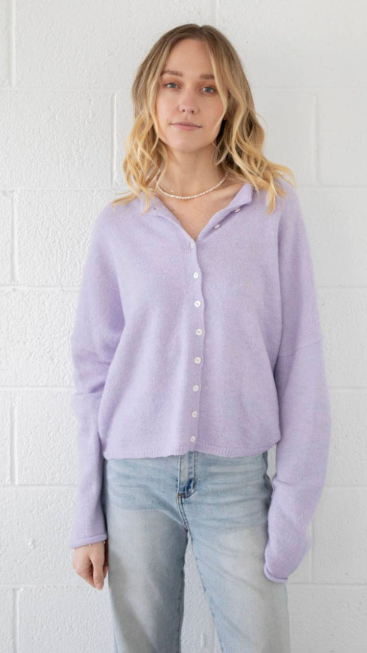 Lavender Piper Cardigan